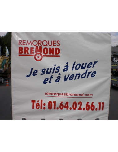 Location remorque bâchée HUBIERE Location remorque bâchée HUBIERE