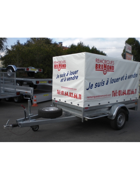 Location remorque bâchée HUBIERE