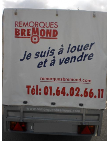 Location remorque bâchée HUBIERE Location remorque bâchée HUBIERE