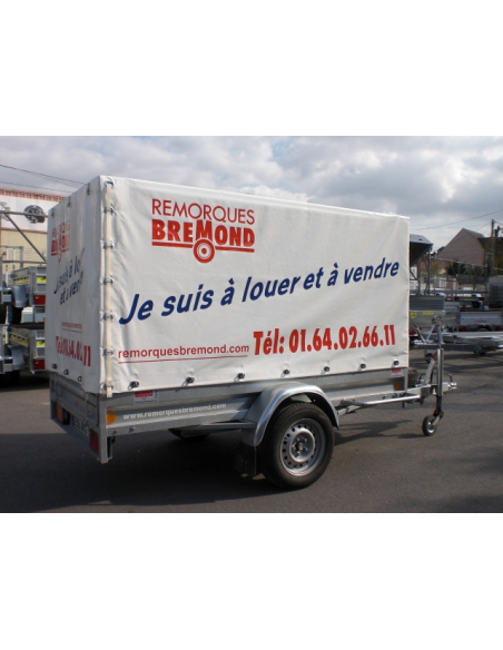 Location remorque bâchée HUBIERE