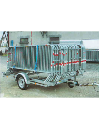 Remorque Porte Barrière x38 Remorque Porte Barrière x38