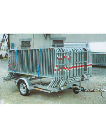 Remorque Porte Barrière x38