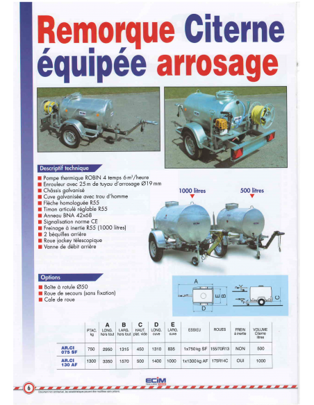 Remorque Porte Citerne