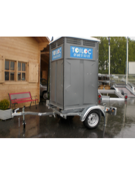 Remorque toilette autonome roulant