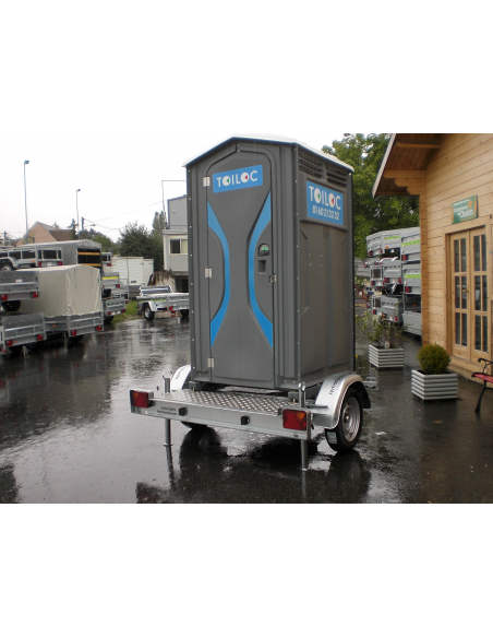 Remorque toilette autonome roulant