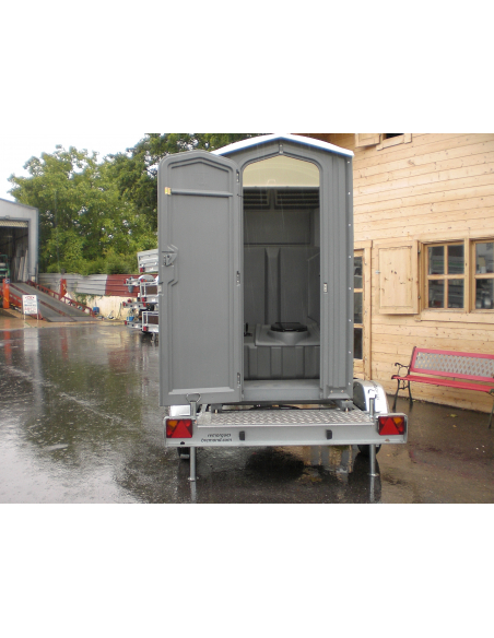 Remorque toilette autonome roulant