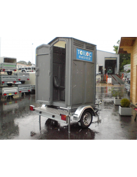 Remorque toilette autonome roulant