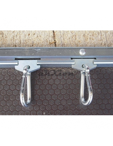 Kit railset 2 rails acier + mousquetons  Kit railset 2 rails acier + mousquetons