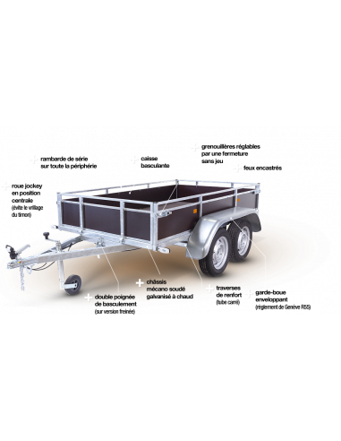 Remorque ERDE EXPERT bois type LCB252... Remorque ERDE EXPERT bois type LCB252...