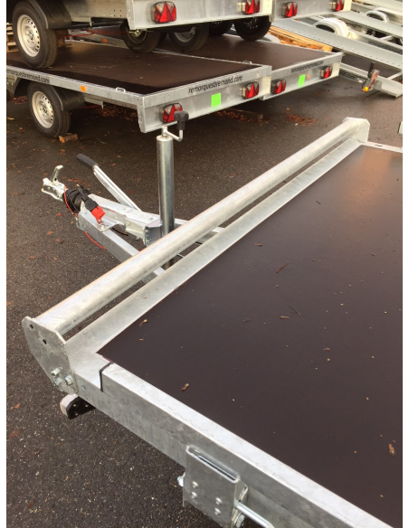 Remorque plateau 2 essieux