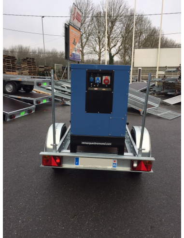 Remorque porte groupe électrogène Remorque porte groupe électrogène