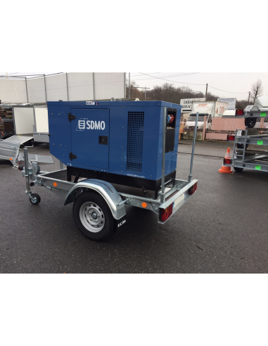 Remorque porte groupe électrogène Remorque porte groupe électrogène