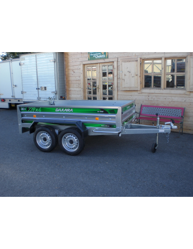 Remorque Daxara 239 x 4 pack capot Remorque Daxara 239 x 4 pack capot