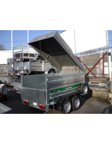 Remorque Daxara 239 x 4 pack capot Remorque Daxara 239 x 4 pack capot