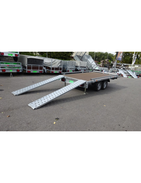 Remorque plateau 2 essieux