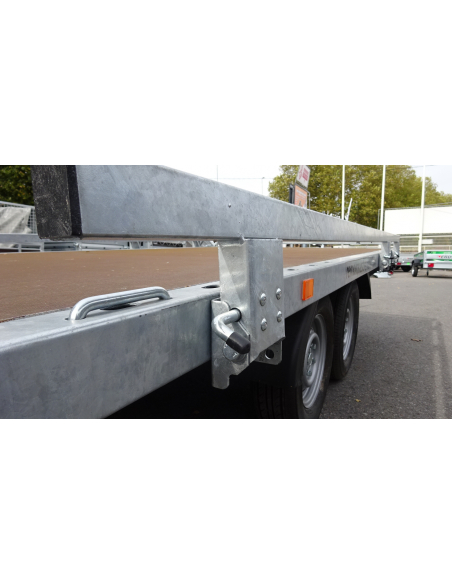 Remorque plateau 2 essieux