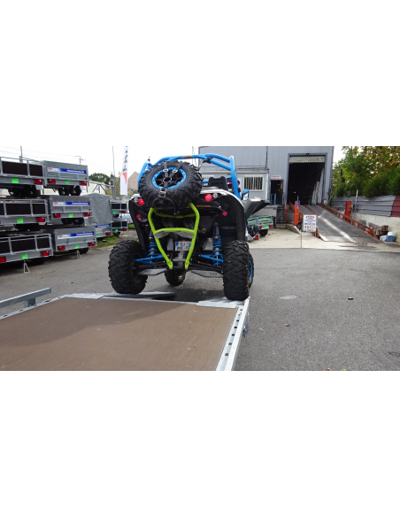 Remorque plateau 2 essieux