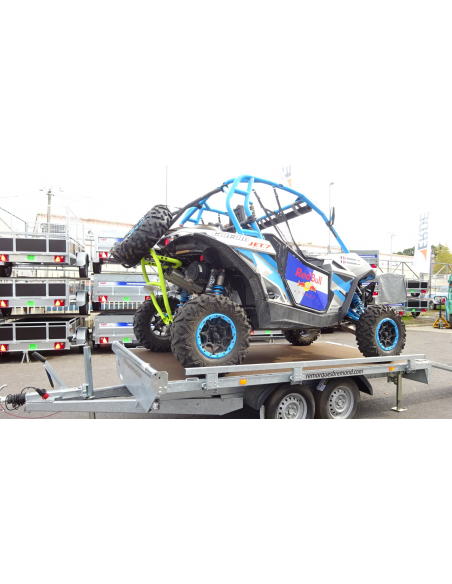 Remorque plateau 2 essieux