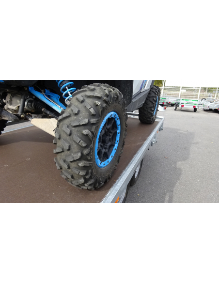 Remorque plateau 2 essieux