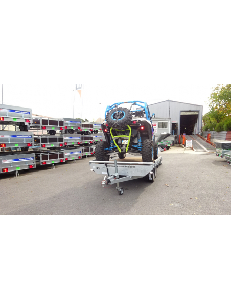 Remorque plateau 2 essieux