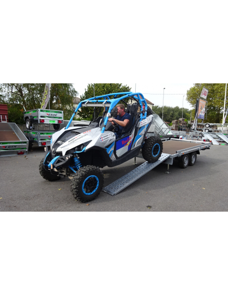 Remorque plateau 2 essieux