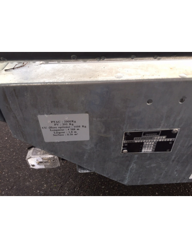 Remorque plateau 2 essieux Remorque plateau 2 essieux