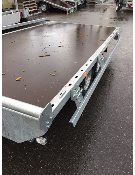 Remorque plateau 2 essieux