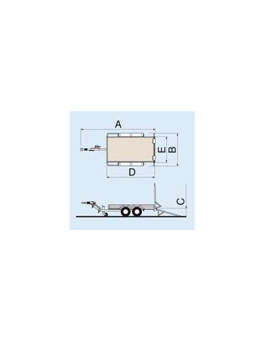 Remorque porte engin PE-CLASSIC ECIM Remorque porte engin PE-CLASSIC ECIM