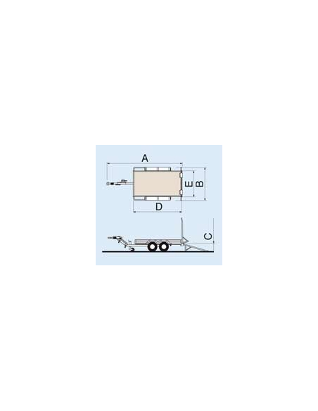 Remorque porte engin PE-CLASSIC ECIM