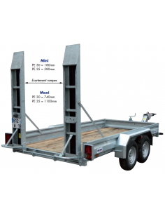 Remorque porte engin...