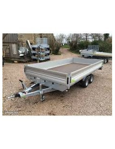 Remorque plateau 2 essieux
