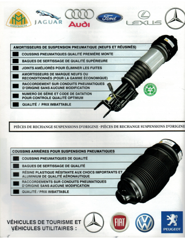 SUSPENSIONS/RENFORTS PNEUMATIQUES SUSPENSIONS/RENFORTS PNEUMATIQUES