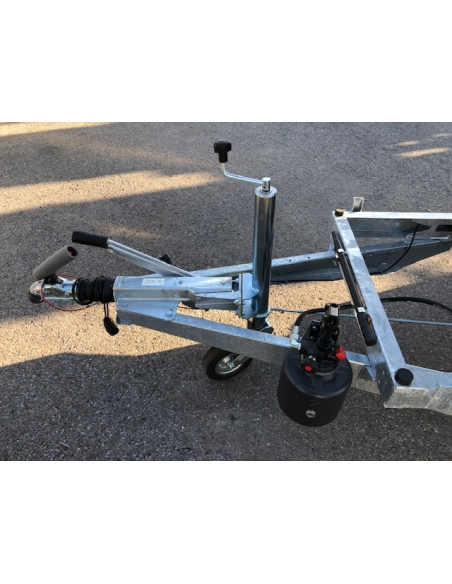 Remorque benne 1 essieu roues dessous ref BRI260F150