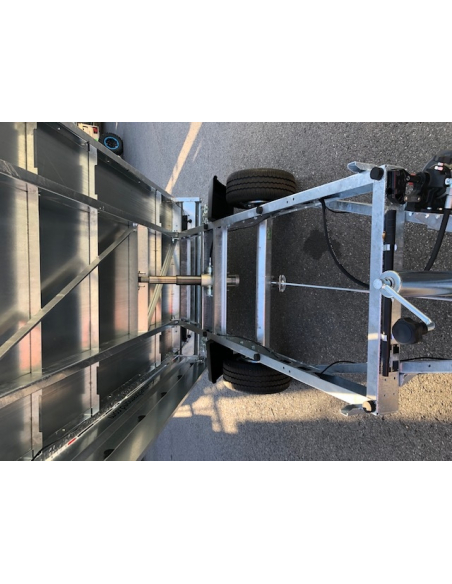 Remorque benne 1 essieu roues dessous ref BRI260F150