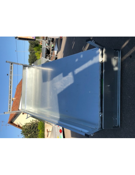 Remorque benne 1 essieu roues dessous ref BRI260F150