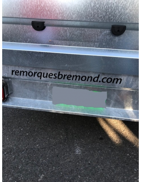 Remorque benne 1 essieu roues dessous ref BRI260F150