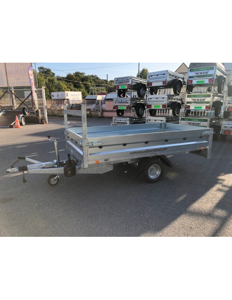 Remorque benne 1 essieu roues dessous ref BRI260F150