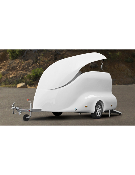 Remorque fourgon idéale pour transport de moto