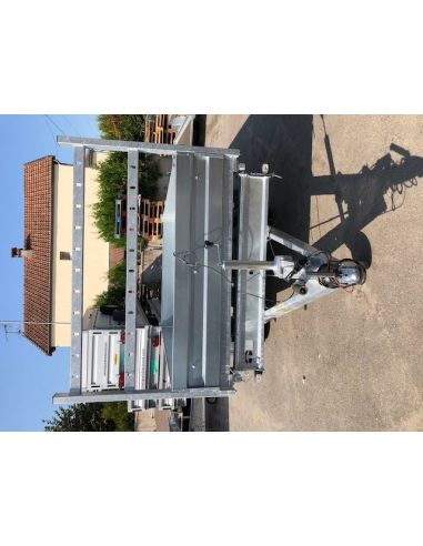 Remorque tri-benne 2 essieux roues... Remorque tri-benne 2 essieux roues...