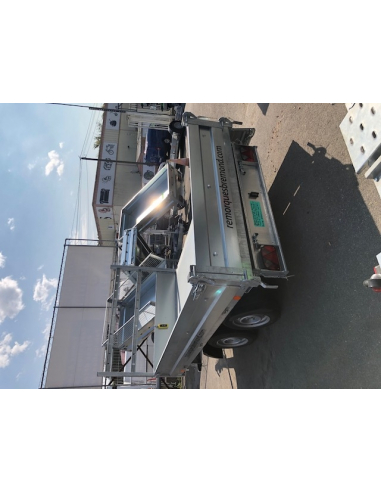 Remorque tri-benne 2 essieux roues... Remorque tri-benne 2 essieux roues...