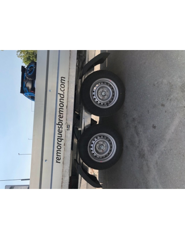 Remorque tri-benne 2 essieux roues... Remorque tri-benne 2 essieux roues...