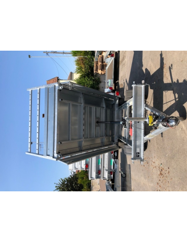 Remorque tri-benne 2 essieux roues... Remorque tri-benne 2 essieux roues...