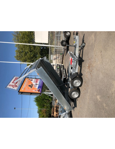 Remorque tri-benne 2 essieux roues...